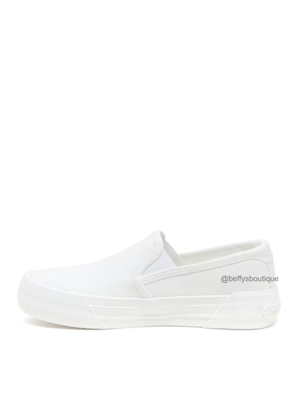 Rocket Dog Cheeryful Slip On Sneaker White Canvas Plush Foam Comfort Insole